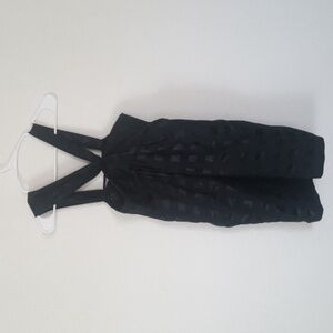 Marc by Marc Jacobs Black Asymmetrical Strap Silk Rayon Dress